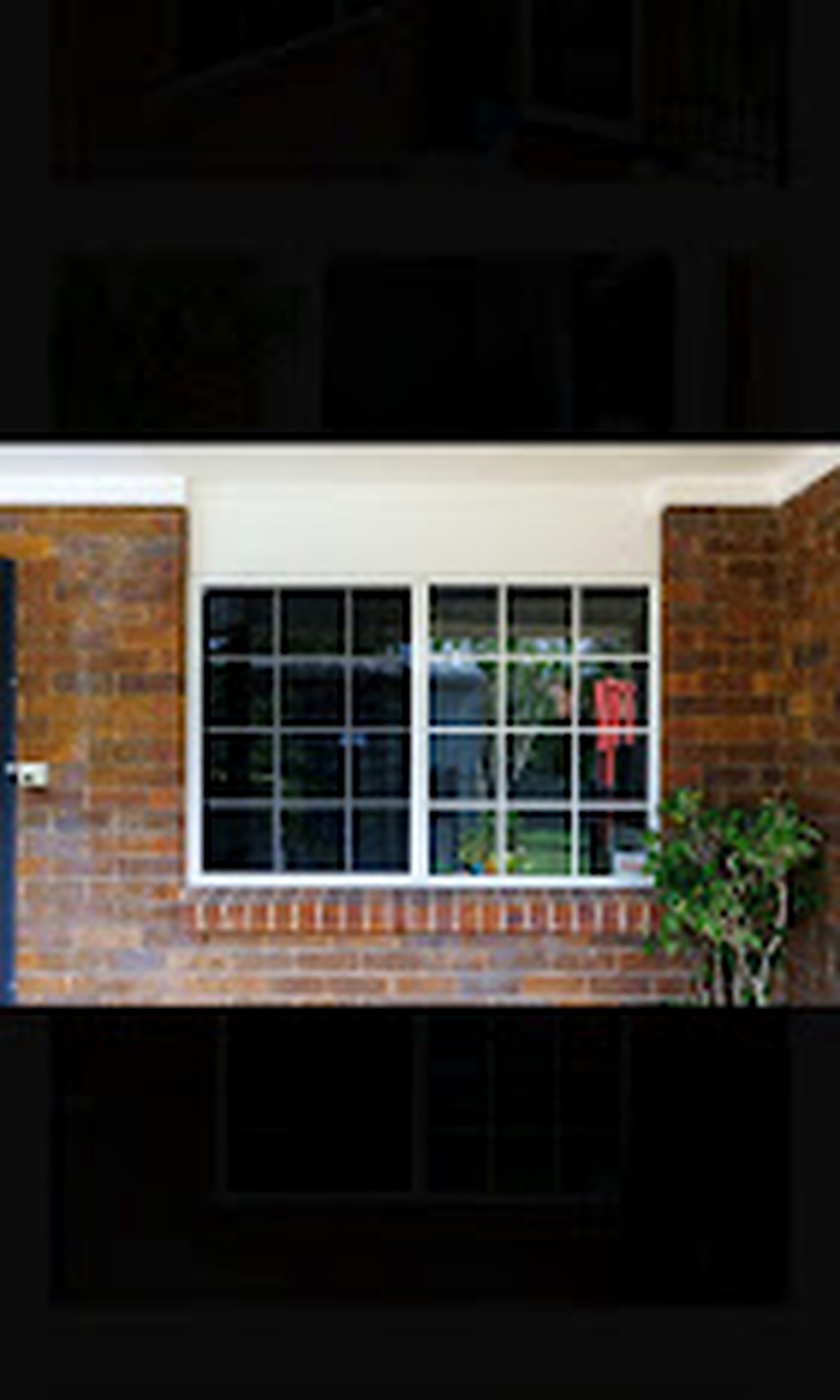 Before and after comparison of a secured home window